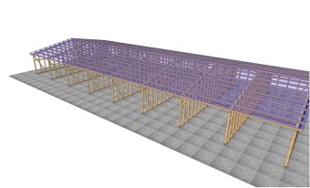 moduliniu paviljonu konstrukciju sistema